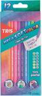 Lapis Cor, Mega Softcolor, Tons Pasteis, 12 Cores,Tris