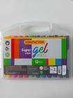 Lápis de cera Compactor gel com 12 cores