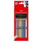 Lápis de cor 10 cores Metallic 120410G Faber Castell - Faber-Castell