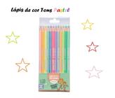 Lápis de cor 12 Cores Pastel Triangular - Leo&Leo - LEONORA