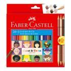 Lapis De Cor 24 Cores Ecolapis 3 Caras - FABER CASTELL