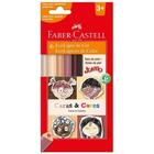 Lápis De Cor 6 Cores Jumbo Caras E Cores Faber Castell - Faber-castell