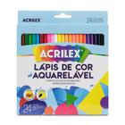 Lapis de Cor Aquarelavel Acrilex - Caixa com 24 cores