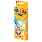 Lápis de Cor Bic 8 Cores Super Macio