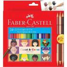 Lápis de Cor Caras e Cores - 24 Cores - Faber Castell