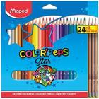 Lápis de Cor Color Peps, 24 cores + 3 lápis grafite - Maped