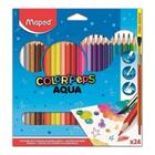 Lápis de Cor Color'Peps 24 Cores Aquarelável + Pincel -Maped