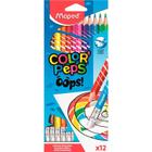 Lapis de cor colorpeps oops apagavel 12 cores - MAPED