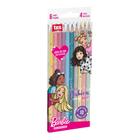 Lápis de Cor Cores Fashion e Metálicas - Barbie - 10 Cores da Tris Ref 608587