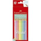 Lápis de cor Ecolápis de Cor Faber-Castell Tons Pastel 10 Cores lapis de cor nude