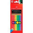 Lápis de cor Ecolápis Faber-Castell 10 Cores Neon