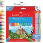 Lapis de cor faber castell 24 cores + 4 pastel 120124+4p