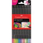 Lápis De Cor Faber Castell Super Soft 12 Cores 6 Neon + 6 Pastel