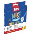 Lápis de cor Jumbo Megasoft color 12 cores Tris c/ apontador