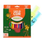 Lápis De Cor Leo & Leo 24 Cores Para Colorir / 2 mini Marca Textos