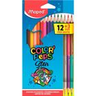 Lápis de cor Maped color peps star com 12 cores +3Duo