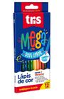 Lápis De Cor Mega Soft Color 12 Cores Tris