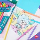 lápis de cor Mega softcolor TONS PASTEL 12 cores Tris