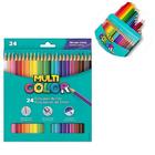 Lápis De Cor Multi Color Ecolápis Para Colorir Lápis Escolar 24Un