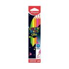 Lápis de Cor Neon C/ 6 Cores Triangular Color Pep's Maped