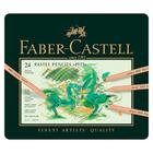 Lápis de Cor Pastel Seco Pitt Estojo Metálico com 24 cores - Faber-Castell