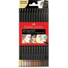 Lápis de Cor Redondo Supersoft 12 Cores Tons de Pele - Faber-Castell