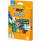 Lapis de COR Sextavado BIC KIDS Madeira 36 COR. PCT.C/06