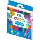 Lapis de COR Sextavado CIS Criatic 24 Cores - Sertic