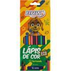 Lápis De Cor Sextavado Eco 12 Cores Pacote Com 06 - Brw