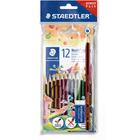 Lápis de Cor Staedtler 12 Cores Sextavado Kit Escolar Wopex