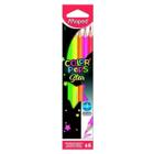 Lápis de Cor Star Maped Color Peps 6 cores Fluo Neon