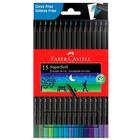 Lápis de cor Super Soft Cores frias - 15 cores - Faber Castell