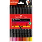 Lápis de cor Super Soft Cores quentes - 15 cores - Faber Castell