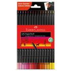 Lápis de cor SuperSoft 15 cores tons quentes 120715SOFTCQ Faber Castell