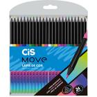 Lapis de COR Triangular CIS Move 24 Cores - Sertic