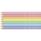 Lapis de COR Triangular Ecolapis TONS Pastel 10 Cores - FABER-CASTELL