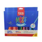 Lápis de Cor Tris 60 Cores Vibrantes Mega Soft Color Macio