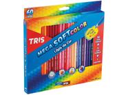 Lápis de Cor Tris Mega Soft - 60 Cores com Apontador