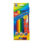 Lápis de Cor Tris Mega Soft Color 12 Cores Triangular