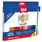 Lápis De Cor Tris Mega Soft Color Edição Color Lover Com 60 Cores