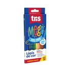 Lápis De Cor Tris Triangular Mega Soft Color 12 Cores Ref: 684116