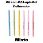 Lápis Gel Delineador Colorido Tons Pastel Vivai