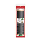 Lápis grafite HB Faber Castell com 6 unidades mais apontador - Faber-Castell