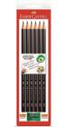Lápis Preto 1205 Com Apontador N.2B Faber-Castell Com 06
