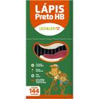 Lápis Preto Sextavado Léo e Léo HB Preto CX com 144 - Leonora