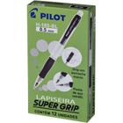 Lapiseira 0.5MM Super GRIP H-185 Preta - Caixa com 12 Unidades - Pilot