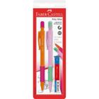 Lapiseira 0.7MM POLY SLIM ROSA/LARANJA com Grafite - Blister com 2 Unidades - FABER-CASTELL