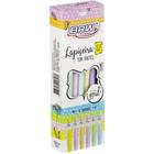 Lapiseira 07MM Plástica CLIP TRANSP Pastel S CX com 12