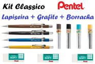 Lapiseira Pentel Sharp 0,3 0,5 0,7 0,9 + Grafite + Borracha