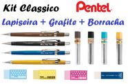 Lapiseira Pentel Sharp 0,3 0,5 0,7 0,9 + Grafite + Borracha